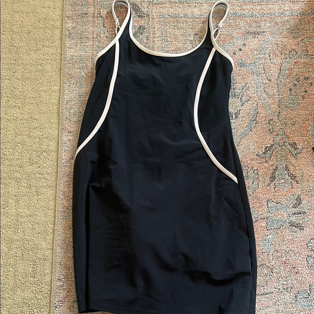 Abercrombie and Fitch Black Dress with White Trim